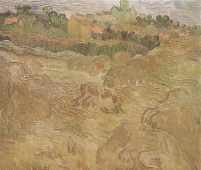Vincent Van Gogh Wheat Fields with Auvers in the Background (nn04) China oil painting art